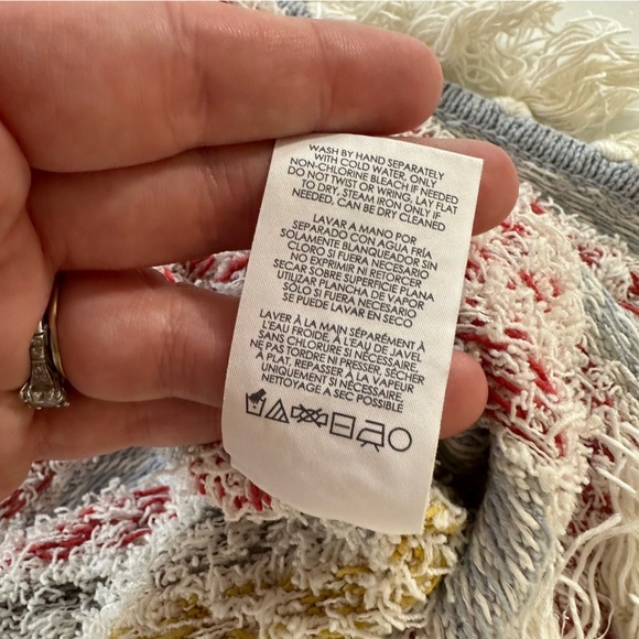 Cabi Womens XS Small Siesta Fringe Boho Poncho Cardigan Sweater 5001 - Picture 7 of 10